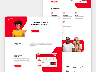 Home Page Design for Talentsy