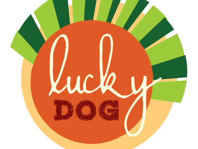 Lucky Dog Logo food food cart hot dog logo relish