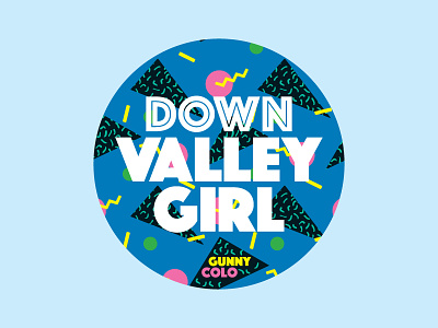 Down Valley Girl 80s colorado gunnison retro saved by the bell stickers valley girl