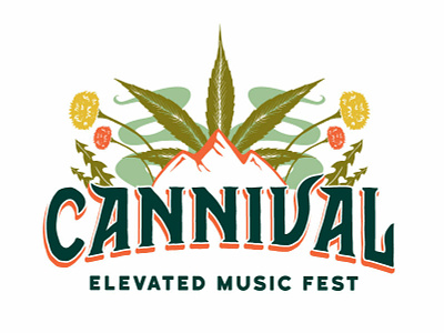 Cannival branding cannabis cannabis packaging colorado logo marijuana mountains music festival