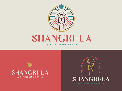 Shangri-La colorado crested butte icon linework llama llamasery logo mountains nepal shangri la vacation rental