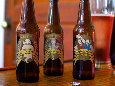 Beer Labels beer label graphic design illustration package design packaging