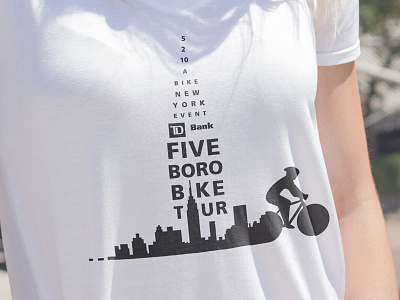 Five Boro Bike Tour Apparel Design