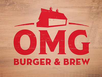 Burger Joint Logo barn branding brew burger logo restaurant wood