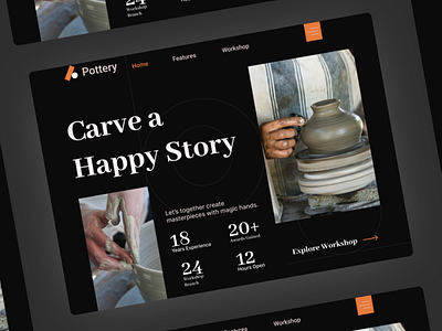 Pottery home page design