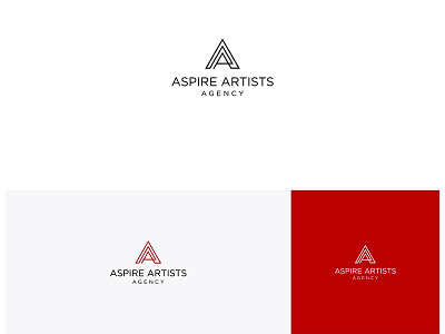 Aspire Artists Agency Layout branding icon logo