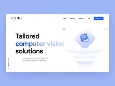 Pento Website / Hero Animation 2022 agency ai animation artificial intelligence branding design design studio illustration landing machine learning motion motion design startup tech ui ux web website