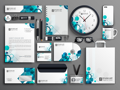 Full Stationery Package Design branding company branding stationery stationery package design
