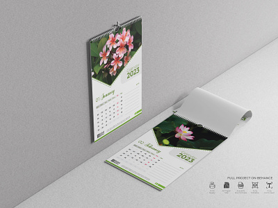 12 Page Wall Calendar Design 2023 31st night calendar design desk calendar holiday new year wall calendar