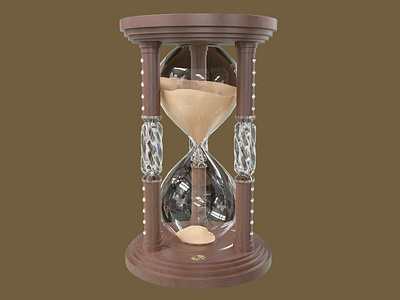 Wooden Hourglass antique clock decor glass hourglass household old sand timer vintage watch wood wooden