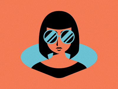 Summer Bae branding girl illustration illustrator print summer sunglasses texture vector woman