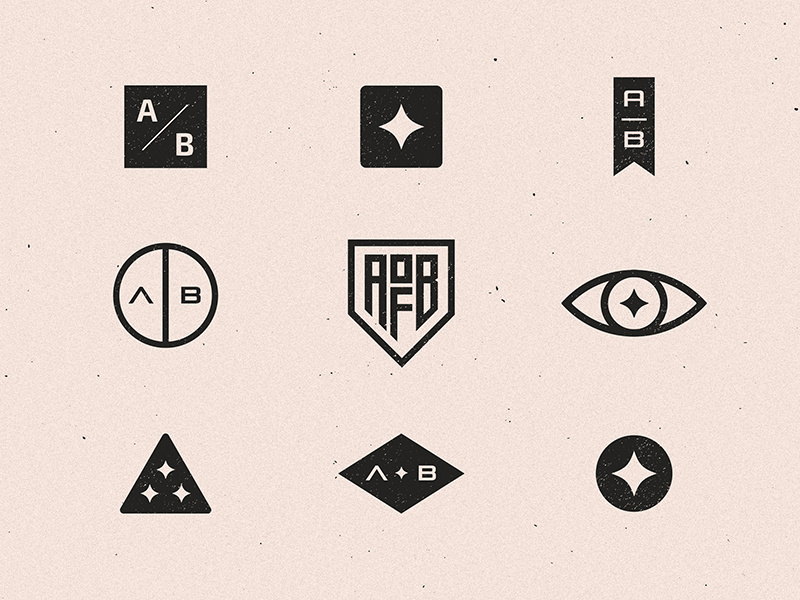 Mark Exploration vector branding grunge texture symbol mark logo