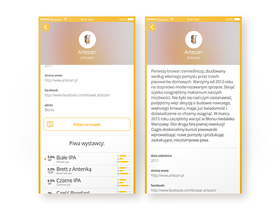 Wfp Brewer Details are tags important beer ios ui ux