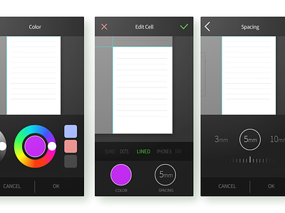 Editing Color And Spacing Inside The Cell app illustration ios legible linear simple ui