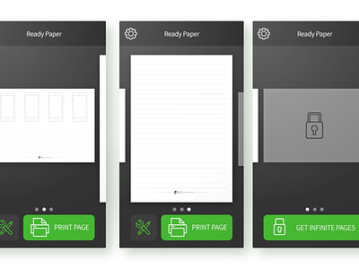 Select Paper Template icons illustration ios legible linear simple ui