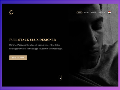 Personal Website English Version 1st Conceprt concept designer desktop personal portfolio ui website