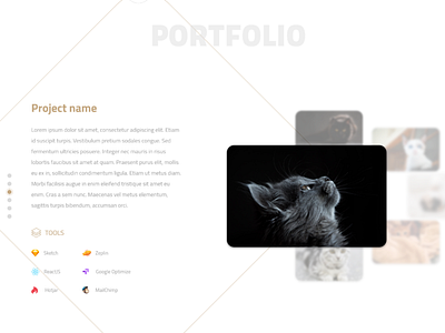 Portfolio Section Prototype design desktop experiment portfolio prototype ui
