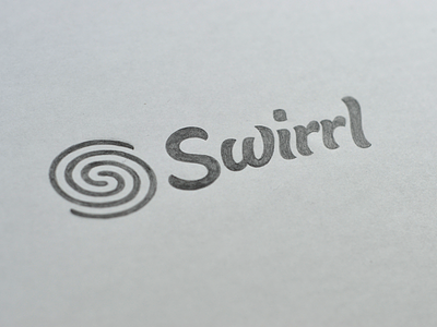 Swirrl Sketch branding brush final lettering logo logomark logotype script sketch swirrl type typography