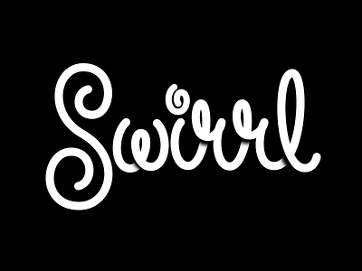First Swirrl Concept [Rejected] branding lettering logo logotype reject script sketch swirrl type typography