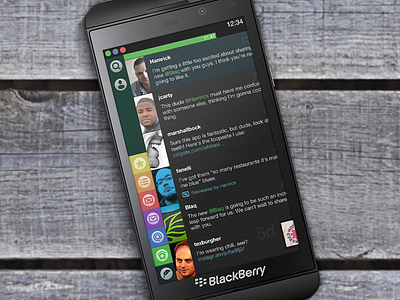 Blaq for BlackBerry 10 Now Available bb10 blackberry blaq design launch social twitter ui z10