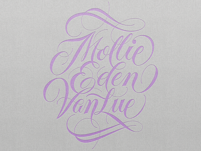 Mollie Eden VanLue Vector baby branding lettering logo logotype script type typography vector