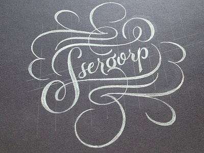 Ssergorp Sketch creative mornings lettering personal script sketch speaking talk type typography white pencil