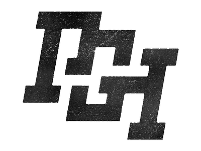 Poor Guy's History branding dead lettering lockup logo logotype monogram pittsburgh readability rejected type typography