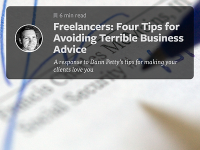 Freelancers: Four Tips business freelance giving a damn medium money opinion writing
