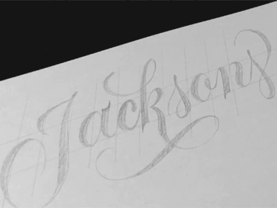 Lettering Sketch Process [GIF]