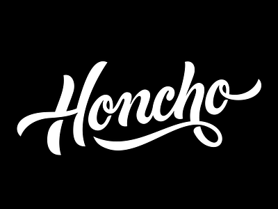 Honcho Vector branding honcho lettering logo logotype script type typography vector