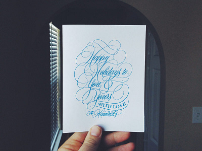 Holiday Card 2013 cards holidays lettering prints screenprints scripts type typography