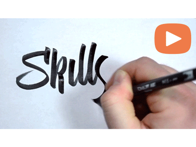 Skillshare Title Sequence gif lettering scripts skillshare teaching type typography video