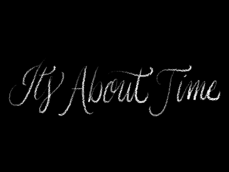 It's About Time Cintiq Script cintiq clocks digital lettering scripts sketch tablet type typography wacom