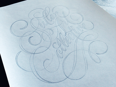 Sullen Sketch cartouche lettering pencil scripts sketch type typography