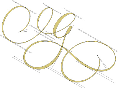 Vector G bézier lettering points scripts type typography vector
