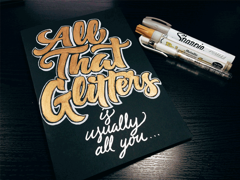 Mother's Day Card card gold ink lettering metallic mothers day nike scripts type typography