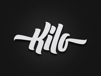 Kilo Logotype lettering logotype monograms scripts swashes type typography vector