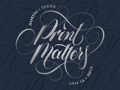 Print Matters atx austin cartouche french paper co lettering mamas sauce print matters scripts type typography vector