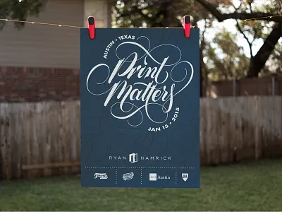 Print Matters Poster austin lettering mamas sauce poster print print matters scripts