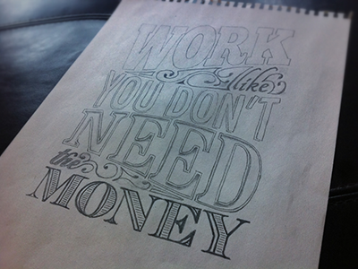 Work quote series sketch type
