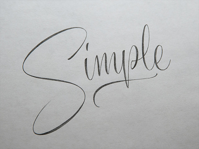 Simple Sketch casual lettering logotype script simple sketch