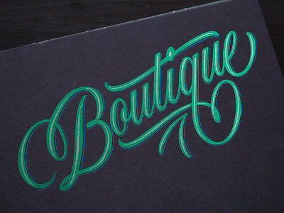 Boutique Sketch boutique calligraphy handlettering lettering script signage sketch swashes