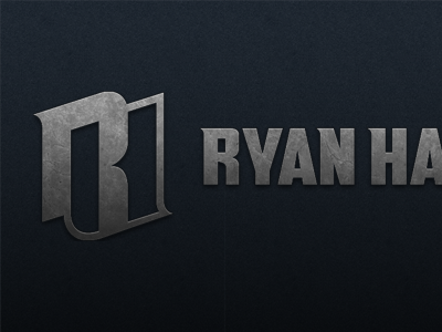 RH Logotype font header logo logotype personal portfolio texture type