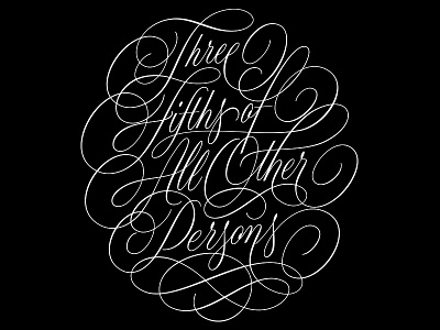 All Other Persons Vector cartouche constitution flourishes handlettering lettering swashes vector