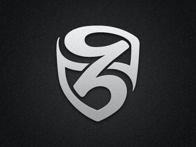 Z Shield Logo badge crest icon inglis lettering logo script shield z
