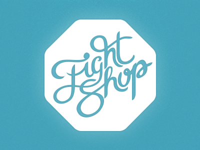 Ct Fight Shop - Alternate Logo branding ct fight shop fight shop lettering logo mma script type typography vector