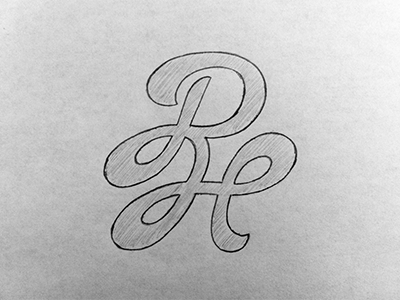 Type Mark brand lettering logo mark script sketch type
