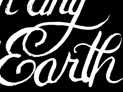 Earth brush earth hand brushed lettering script sneak tease type typography wip