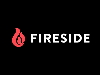 Fireside.fm branding fireside hosting lettering logo logotype monogram podcast