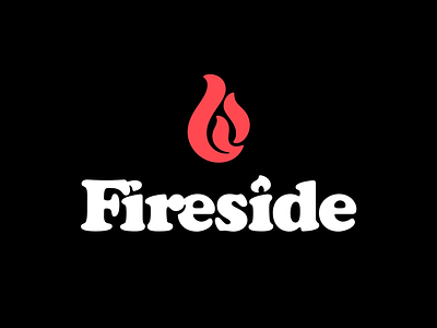 Fireside Alternate branding cooper fire fireside hosting lettering logo logotype monogram podcast